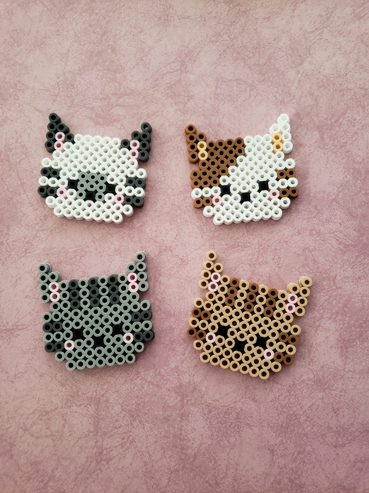 Modele Perle A Repasser Animaux Facile DIY Facile : Modèles de chats en perles à repasser. - Tout Chat Tout Chien
