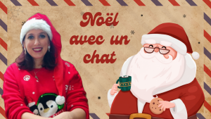 noel avec un chat ou un chien