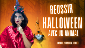 feter halloween avec un chat et un chien déguisement